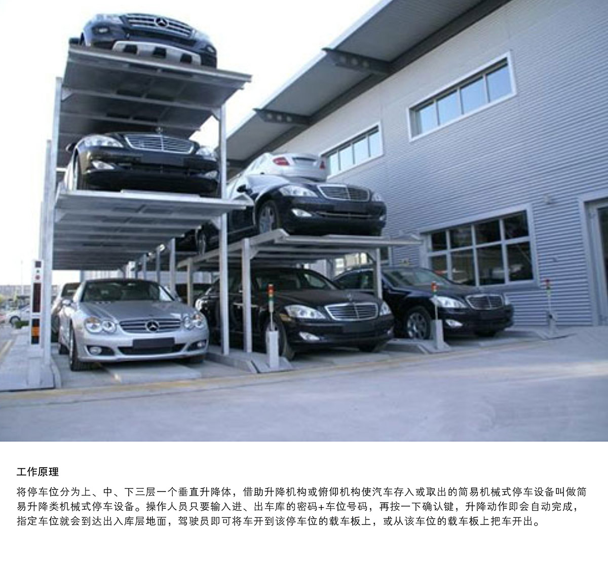 機(jī)械車位PJS3D2三層地坑簡易升降停車設(shè)備工作原理.jpg