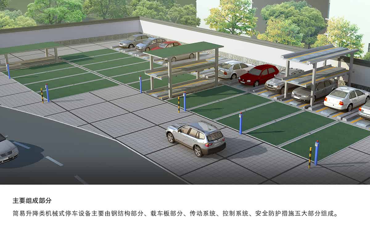 機械車位PJS2D1正一負一地坑簡易升降機械停車設(shè)備主要組成部分.jpg